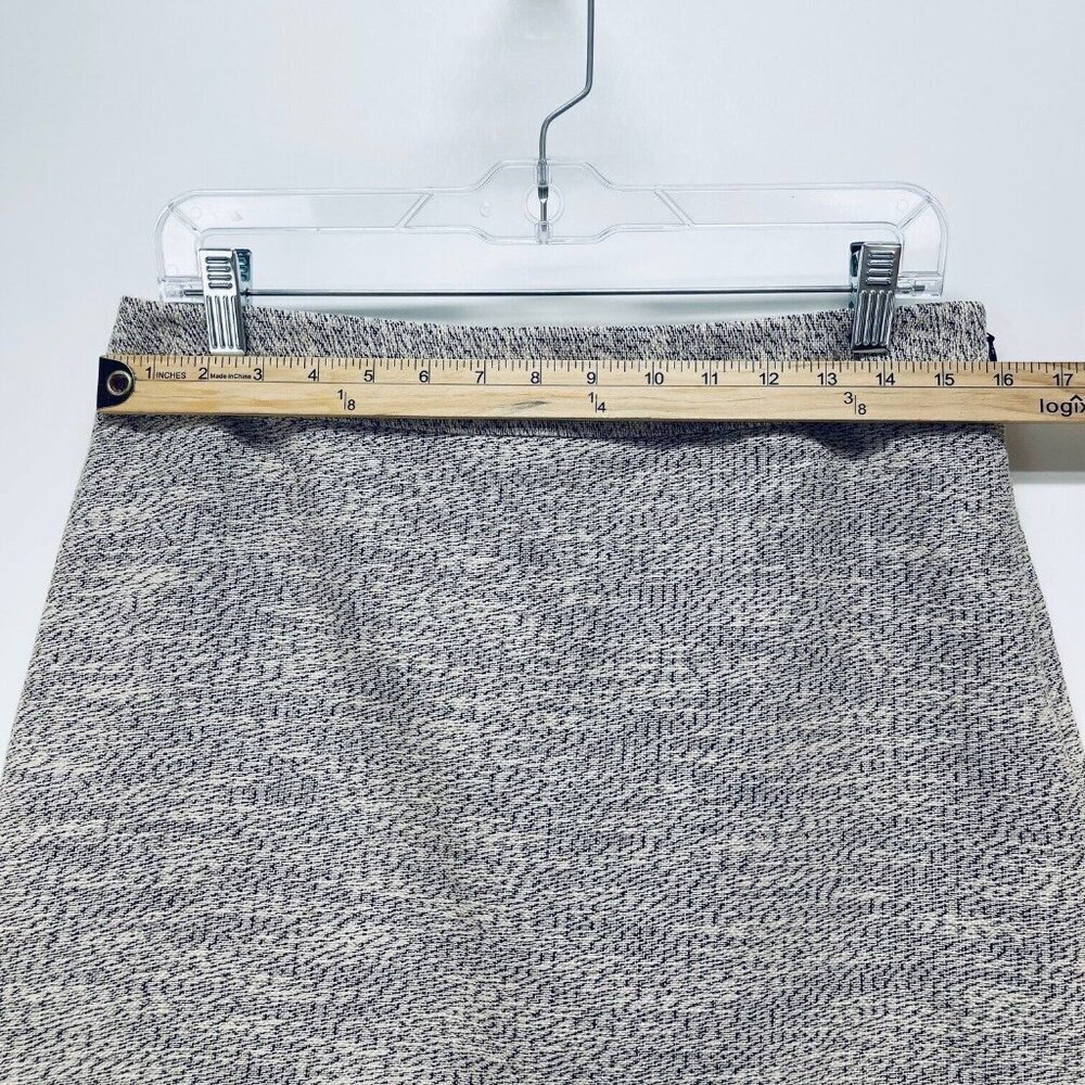 Ann Taylor LOFT Skirt Sz 10P Women’s Straight Mini Lined Maroon Gray White - Picture 4 of 10